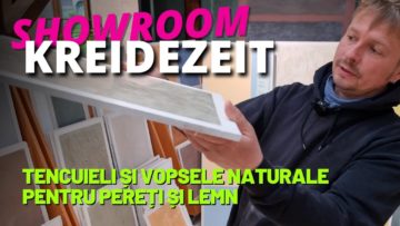 Vizită la showroom–ul Kreidezeit din Germania | Tencuieli și vopsele naturale, materiale și tehnici
