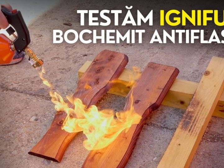 Testăm ignifugarea lemnului cu Bochemit Antiflash Ignifug